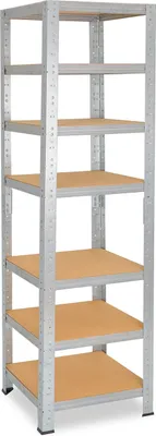 Image de shelfplaza HOME 200x50x50 cm Étagère charges lourde en galvanisé avec 7 étagères et une capacité de charge de 125 kg par étagère