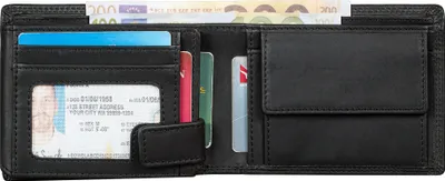 Produktbild von Benthill Herren Geldbörse aus Echt-Leder - Geldbeutel mit RFID-Schutz - Großes Portemonnaie für Herren - Vintage Leder