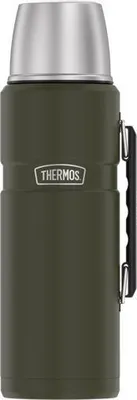 Produktbild von Thermosflasche Edelstahl King - 1.2L Isolierflasche - Army Green Matt