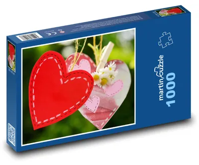 Obrázek produktu pro Puzzle 1000 Červené srdce k Valentýnu - martinpuzzle