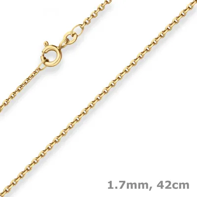 1-7mm-Ankerkette-diamantiert-aus-333-Gelbgold-42cm