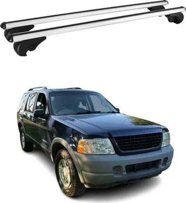 Produktbild von Dachträger Grundtäger für Ford Explorer 2002-2005 75kg Aluminium Silber 2 tlg