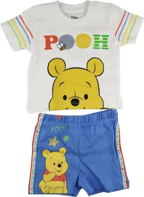 Produktbild von Disney Winnie der Pooh Jungen Baby Sommerset Shorts plus T-Shirt – Weiß / 80