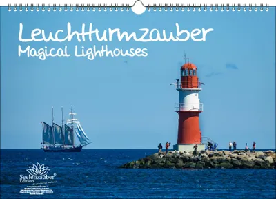 Produktbild von Leuchtturmzauber DIN A3 Immerwährender Kalender Querformat  Leuchtturm Leuchttürme - Seelenzauber