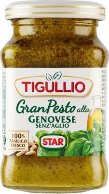 Produktbild von 12x Star Tigullio GranPesto Pesto alla Genovese senz'aglio mit Basilikum ohne Knoblauch 190g