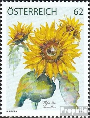 Produktbild von Briefmarken Österreich 2013 Mi 3049 (kompl.Ausg.) postfrisch Treuebonusmarke Sonnenblume
