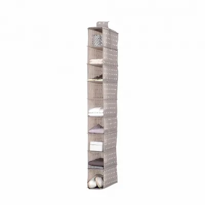 Image de rangement à chaussures suspendu points bruns 15 x 30 x 128 cm
