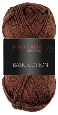 Produktbild von Pro Lana Basic Baumwolle 50g (10) schokobraun