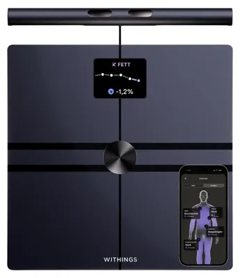 Image de Station d'analyse corporelle Withings BodyFit WBS16-Black-All-Int, noire, avec plus de 40 biomarqueurs