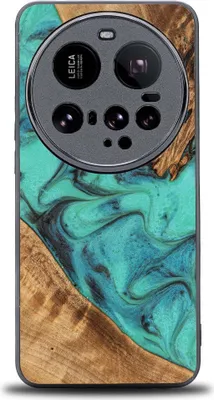 Immagine prodotto di Custodia in legno per Xiaomi 15 Ultra, Bewood Unique Turchese
