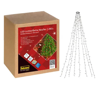 Obrázek produktu pro Idena pohádková světla NewTec vánoční stromek hod 280 LED