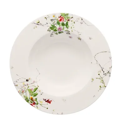 Zdjęcie produktu dla Rosenthal Suppenteller 23 cm Fahne Brillance Fleurs Sauvages 10530-405101-10123/Abverkauf nur solange Vorrat reicht