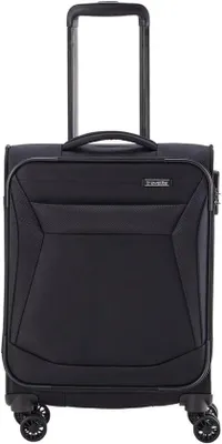 Productafbeelding van Famanu trolley koffer set, zachte schaal, met 4 wielen - zwart