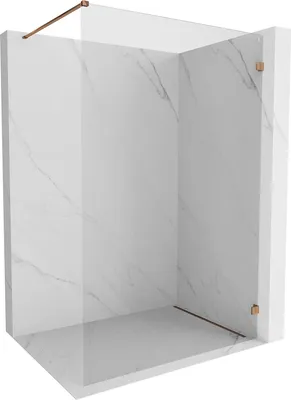 Obrázek produktu pro Mexen Lunar sprchová stěna Walk-in pravá 90 x 200 cm, transparentní 8 mm, růžové zlato - 830-090-000-60-00-P
