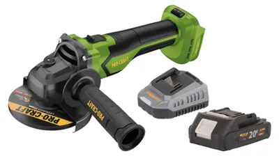 Immagine prodotto di Smerigliatrice angolare a batteria Procraft PGA22-BB 20 V 125 mm Brushless + 1x batteria 2,0 Ah + caricabatteria
