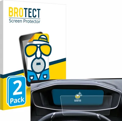 Produktbild von 2x BROTECT Schutzfolie für Peugeot 2008 2022 Cockpit Displayschutz Displayschutzfolie Folie Matt Entspiegelungsfolie