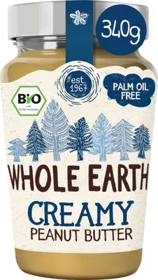Whole Earth Bio Peanut Butter Creamy Erdnussbutter Packung 340g