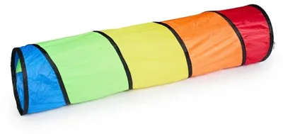 Obrázok produktu pre Relaxdays Hrací tunel, farebný tunel na lezenie, pre deti, Š x H: 180 x 46 cm, odolný skladací tunel, polyester, pestrofarebný
