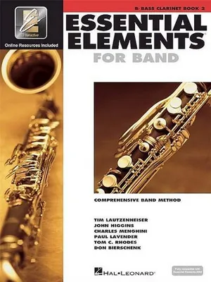 Obrázek produktu pro Essential Elements for Band BB Bass Clarinet Book 2 Sheet Music and Method Songbook with Eei Online Audio Beginner to Intermediate Concert Band Instruction Hal Leonard Music Book