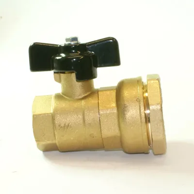 Produktbild von Messing Verschraubung 25 mm x 1/2 Zoll IG mit Kugelhahn