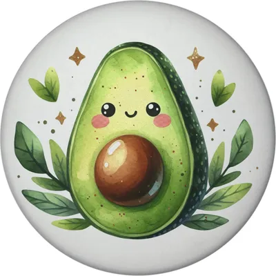 Produktbild von Avocado Magnet mit Flaschenöffner rund