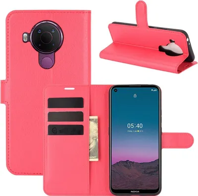 Zdjęcie produktu dla Pokrowiec König Design kompatybilny z Nokia 45021 - skórzany pokrowiec na telefon komórkowy - czerwony