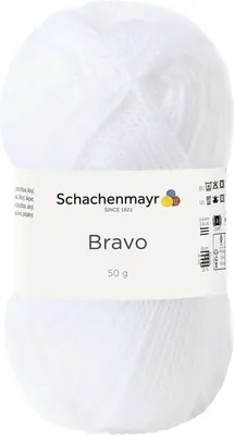 Produktbild von Schachenmayr Bravo, 50g Weiß Handstrickgarne