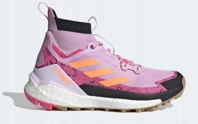 Produktbild von Adidas Outdoor Schuhe Pink, limitierte Auflage aus der Brustkrebs-Kollektion mit Veronique Sandler Grafiken