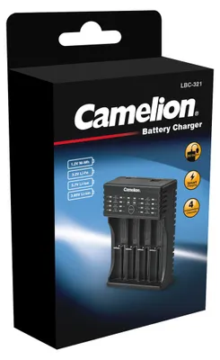 Immagine prodotto di Il caricabatterie universale carica le batterie Ni-MH da 1,2 V, Li-Fe da 3,2 V e Li-Ion da 3,7 a 3,85 V