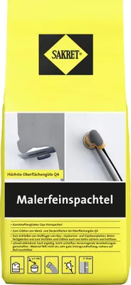 Produktbild von SAKRET Malerfeinspachtel Innen schnell abbindend, leicht schleifbar 0-20 mm 5 kg