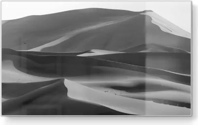 Produktbild von DEQORI Frühstücksbrett Glas 23x14 cm 'Stille Dünenwellen' Schneidebrett Schneideplatte