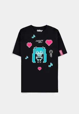 Obrázok produktu pre Hatsune Miku - Uni tričko Pixel s krátkymi rukávmi