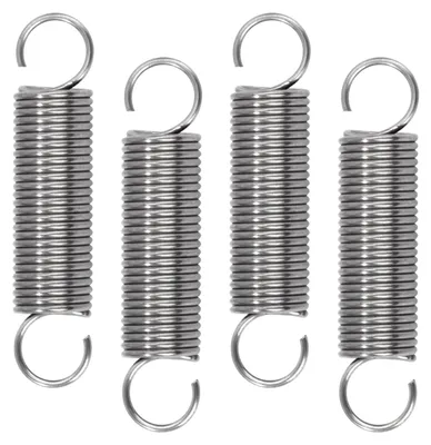 Zugfedern mit Haken, Edelstahl, 45 mm, 10 Stück