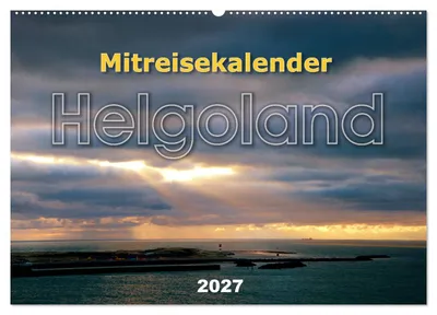 Produktbild von Mitreisekalender 2027 Helgoland (Wandkalender 2027 DIN A2 quer), CALVENDO Monatskalender