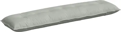 Image de Coussin lombaire vidaXL, gris clair, 200 x 50 cm, tissu corduroy