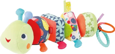 Image de Fehn Activity Puzzle Chenille Color Friends Animal de jeu avec fonctions 36 cm