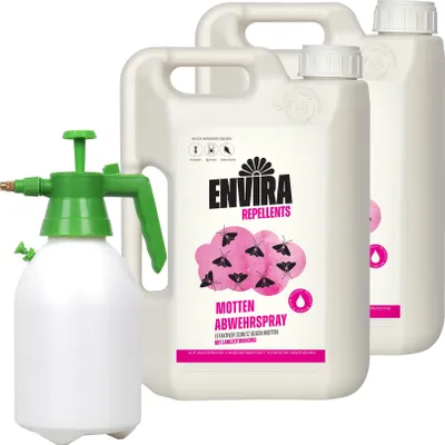 Produktbild von Envira Motten Abwehrspray im Vorteilspack 2x2L+ Drucksprüher