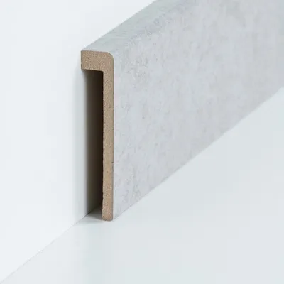 Produktbild von Abdeckleiste Fliesensockel 19 x 96 mm MDF foliert Nachbildung Beton