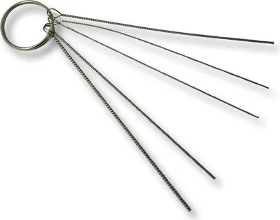 Immagine prodotto di Set di 5 aghi per la pulizia dell'ugello, ago per la pulizia dell'ugello per pistole e ugelli dell'aerografo, accessori per l'aerografo