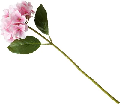 Obrázek produktu pro Umělá hortenzie na stonku, 46 cm, růžová