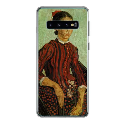 Produktbild von MuchoWow® Handyhülle Schutzhülle Hülle für Samsung Galaxy S10 La Mousmé - Vincent van Gogh Silikon Softcase Handy Hülle - Handytasche