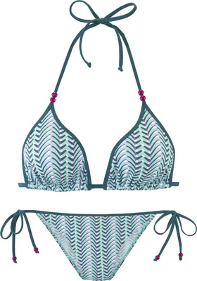 Produktbild von VIVANCE Triangel-Bikini blau bedruckt Größe 34 Cup A/B