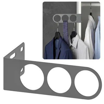 Produktbild von KOMPLEMENT dunkelgraue Kleiderstange für Kleiderbügel und Kleidung, Halterung für die Garderobe, 17 x 5 cm, IKEA