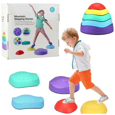 Immagine prodotto di Pietre Equilibrate Percorso Sensoriale Per Bambini Colorate 5pz