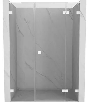 Obrázek produktu pro Mexen Lunar L sprchové dveře výklopné pravé 145 cm, transparentní, bílé - 834SL-145-050-20-00-P