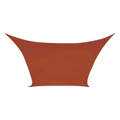 Produktbild von Perel Schattentuch, wasserabweisend, 3,6 x 3,6 m, 160 g/m², Polyester, quadratisch, terracotta