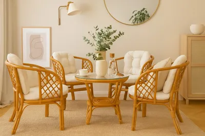 Produktbild von 9tlg. Rattansitzgruppe Regina