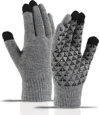 Produktbild von INF Touch-Handschuhe Grau/Schwarz (Einheitsgröße)