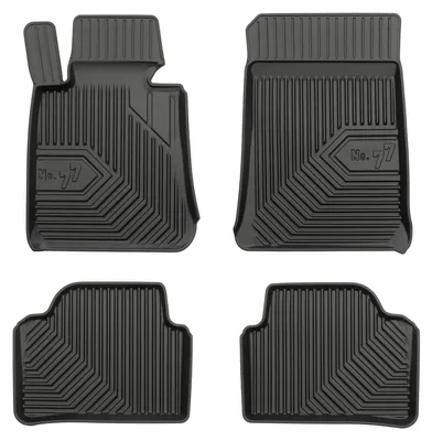 Image de Tapis de sol en caoutchouc pour BMW Seria 3 E92 2006-2012 (coupé) – 4 pièces, noirs, sur mesure