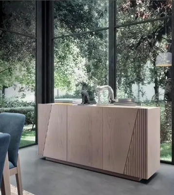 Obrázek produktu pro Příborník 3 dveře hnědý  styl obývacího pokoje moderní